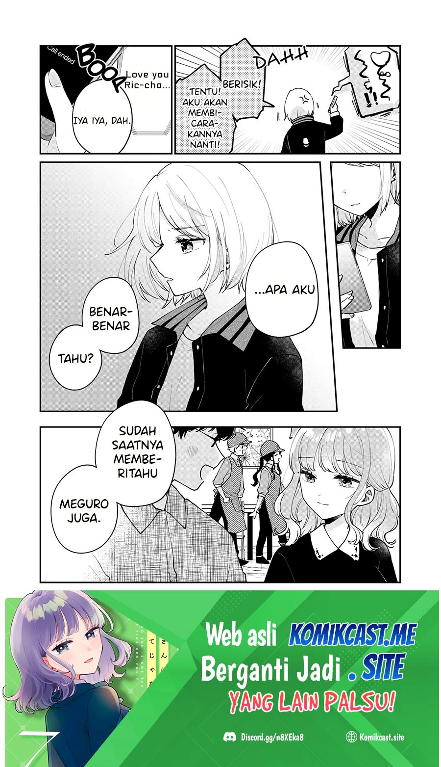 It’s Not Meguro-san’s First Time Chapter 59 Bahasa Indonesia